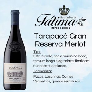 O Gran Reserva Merlot da Viña Tarapacá