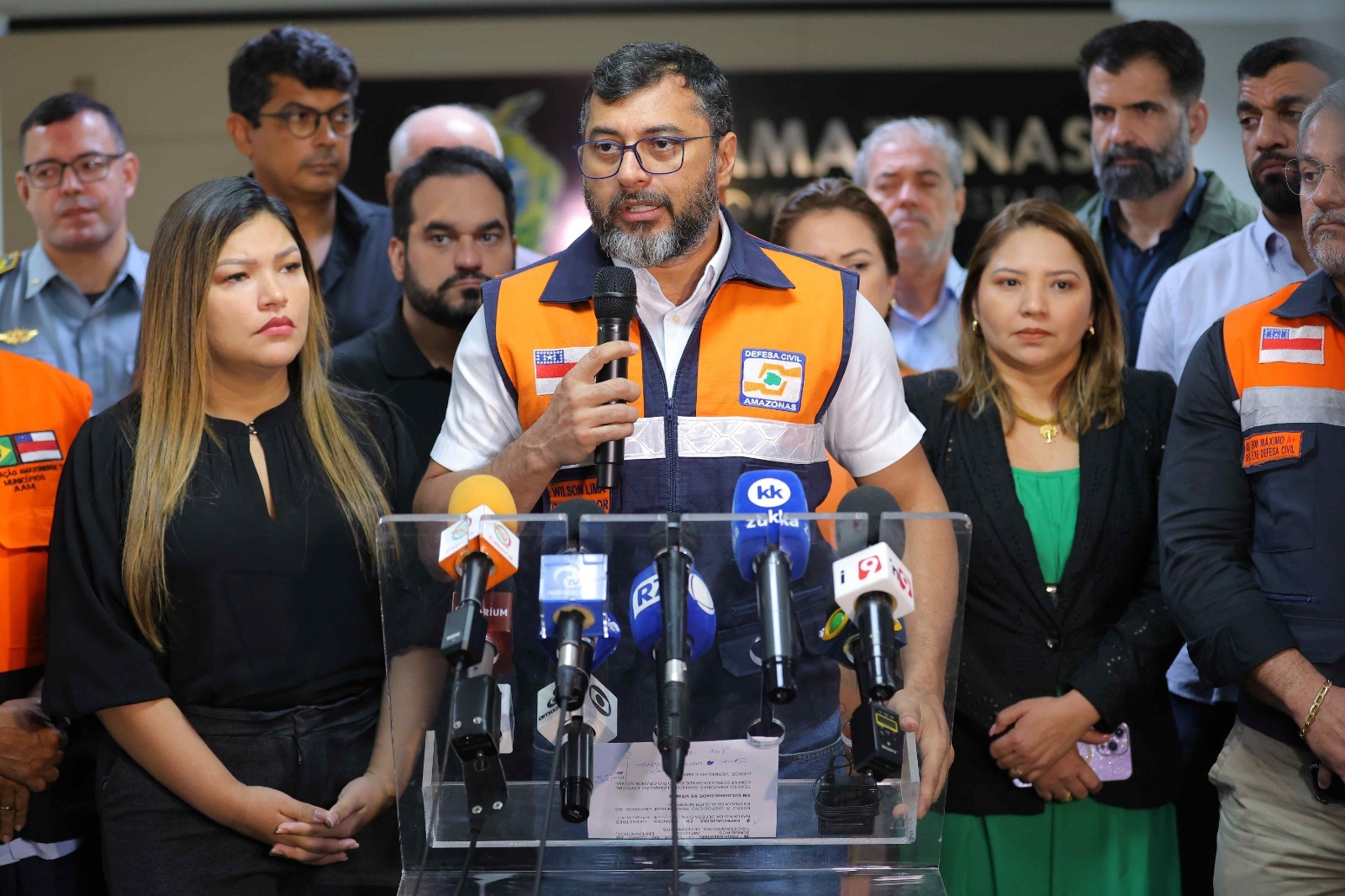 Governador Wilson Lima lança campanha para arrecadação de alimentos e água para vítimas das enchentes no Rio Grande do Sul