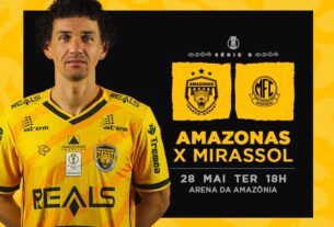 Ingressos on line à venda para Amazonas x Mirassol, pela 7ª rodada do Brasileirão da Série B