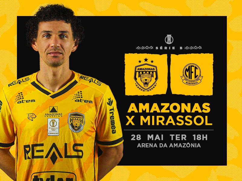 Ingressos on line à venda para Amazonas x Mirassol, pela 7ª rodada do Brasileirão da Série B